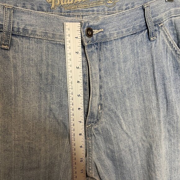 Old Navy Y2K Mens Painter Carpenter Utility Baggy Light Wash Denim Jean 42x32* - Picture 7 of 10